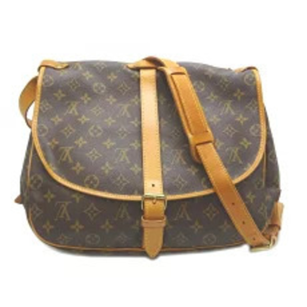 Louis Vuitton Saumur Shoulder Bag Monogram Brown